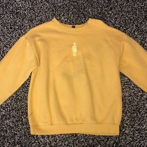Yellow crew neck